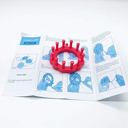 WAYION Round Knitting Loom Plastic Hat Weaving Looms Kit with Loom Hook/Needle, Creativity for Friends Small Knitting Loom Kit - Perfect for Sock, Hat, Leg & Arm Warmers, Scarf & More (Pink) - Image 4