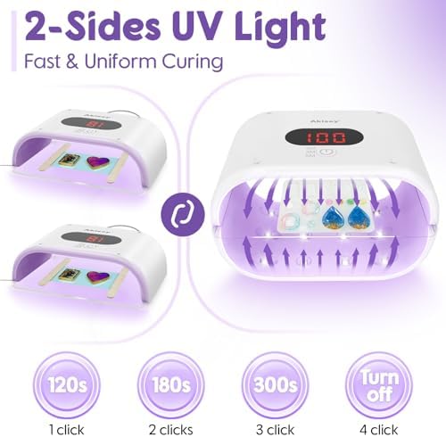 Akisey UV Resin Kit with Light & UV Resin Jewelry Making Kit - Image 7