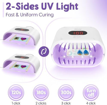 Akisey UV Resin Kit with Light & UV Resin Jewelry Making Kit - Image 7