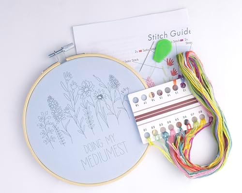FUNATIC Doing My Mediumest Funny Embroidery Kit for Adults - Image 2