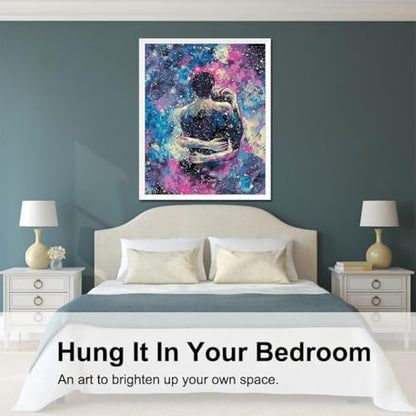 BAISITE Paint by Numbers Kit for Adults Beginners,16" Wx20 L Canvas for Painting Kits for Adults in Colorful Box-Cosmic Hug 8217 - Image 2
