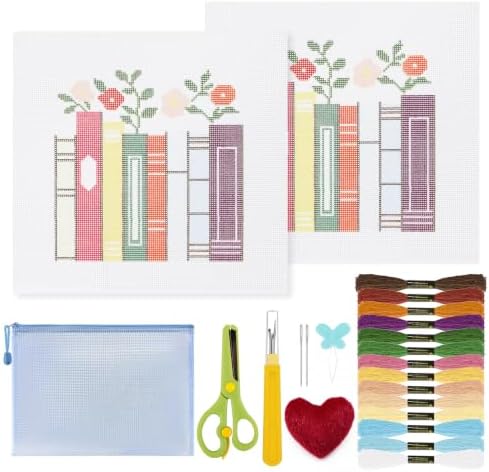 Ansberta 23Pcs Books 18 Mesh Needlepoint Canvas Kit for Beginners Adults by Unknown