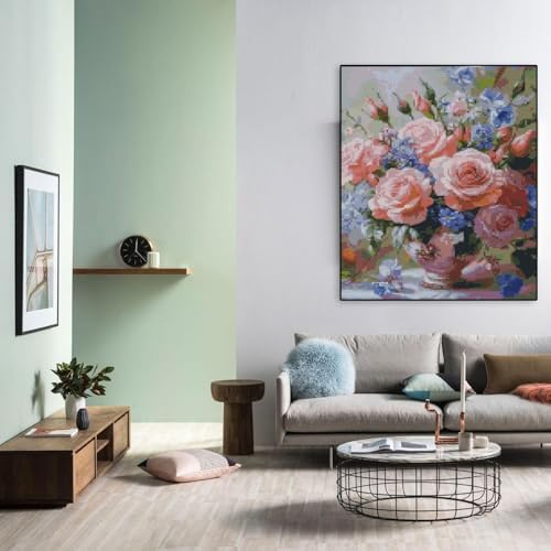Flowers Stamped Cross Stitch Kits Cross Stitch Patterns,Dimensions Cross Stitch Kits Embroidery Kit Arts and Crafts for Beginners 11.8x15.7 inch - Image 5