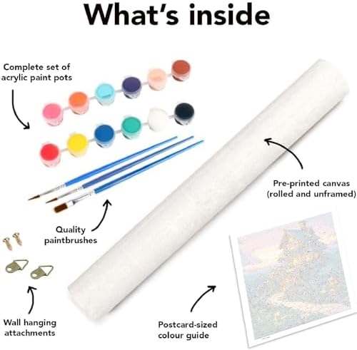 VIGEGU House Paint by Numbers Kit for Adults Beginner,Easy Adult Paint by Number Kits on Canvas DIY Painting for Beginners Art by Numbers for Home Wall Decor 16x20 Inch - Image 6