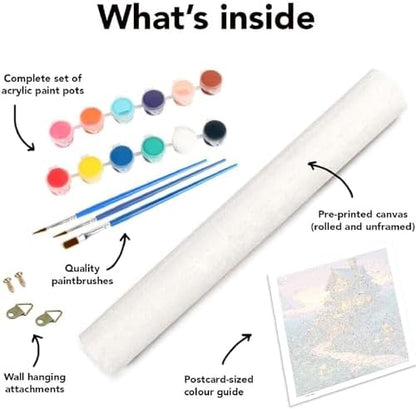 VIGEGU House Paint by Numbers Kit for Adults Beginner,Easy Adult Paint by Number Kits on Canvas DIY Painting for Beginners Art by Numbers for Home Wall Decor 16x20 Inch - Image 6