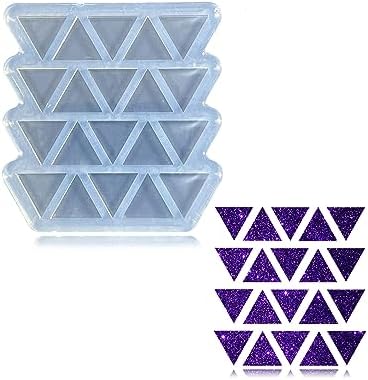 Angel Wings Mini Triangle Shape Earrings Mold for UV Resin Epoxy Resin Mold for DIY Earrings, Ear Studs, Jewelry Making Crafts, Chocolate Cake Mold Candy Mold, Silicone Molds by AngelWings