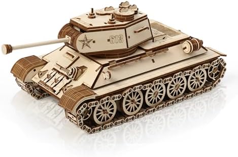 3D Wooden Puzzles for Adults, DIY Tank Model Building Kit by MakingLifeFunforCool