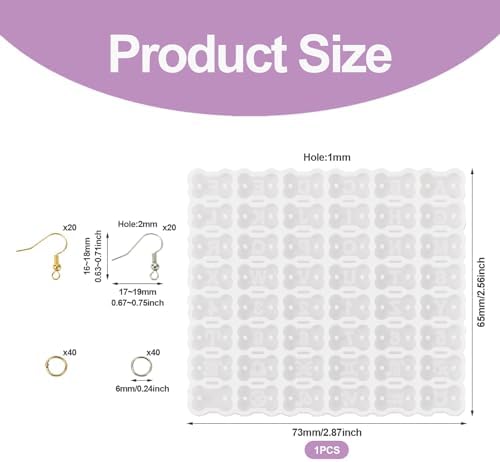 Dog Bone Silicone Mold Resin Earring Molds Cute UV Resin Molds for Keychain Making Kit for Women DIY Earring Bracelet Necklace Jewelry Making - Image 2