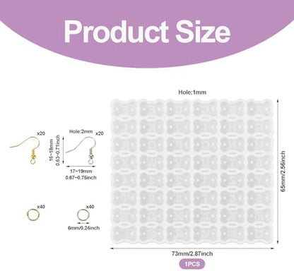 Dog Bone Silicone Mold Resin Earring Molds Cute UV Resin Molds for Keychain Making Kit for Women DIY Earring Bracelet Necklace Jewelry Making - Image 2