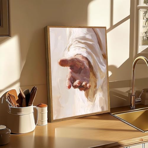 Jesus Paint by Numbers Kit for Adults Framed Canvas, Frameworkless - Image 4