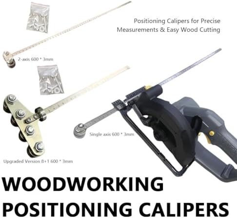 Positioning Calipers for Precise Measurements & Easy Wood Cutting, Stainless Steel Precision Cutting Guide for Circular Saws, Adjustable Guide Rail, Positioning Calipers for Circular Skill Hand Saw - Image 5