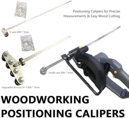 Positioning Calipers for Precise Measurements & Easy Wood Cutting, Stainless Steel Precision Cutting Guide for Circular Saws, Adjustable Guide Rail, Positioning Calipers for Circular Skill Hand Saw - Image 5