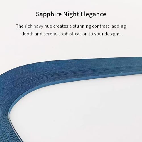 Acoeitl Quilling Paper Strips 240 Strips Dark Blue Paper Quilling Set Width 5mm Length 53cm Quilling Supplies DIY Quilling Paper Quilling Art Strip for Crafts (2 Pack) - Image 3