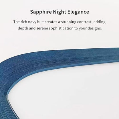 Acoeitl Quilling Paper Strips 240 Strips Dark Blue Paper Quilling Set Width 5mm Length 53cm Quilling Supplies DIY Quilling Paper Quilling Art Strip for Crafts (2 Pack) - Image 3