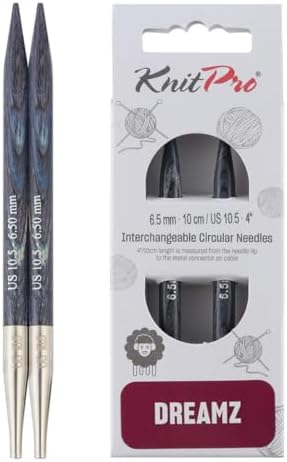 KnitPro Dreamz Interchangeable Circular Needles 4" (10cm) | US Size 10.5 (6.5mm) by KnitPro