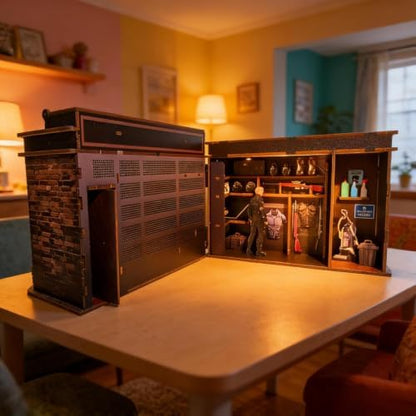 Book Nook Kit LED Wooden Miniature Suit Shop, 3D DIY Dollhouse Assembly Model with Crafted Interior, Creative Hobby Building Set for Adults - Image 4