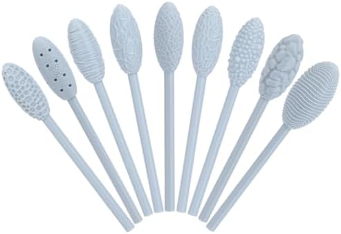 CRAFTYMELODY 9Pcs Texture Tool Sets for Clay Art Resin Modeling Tools Clay Texture Roller Oval Modeling Pattern Rollers Kit with Handles for Polymer Pottery Ceramics Sculpting Tools DIY Crafts by CRAFTYMELODY