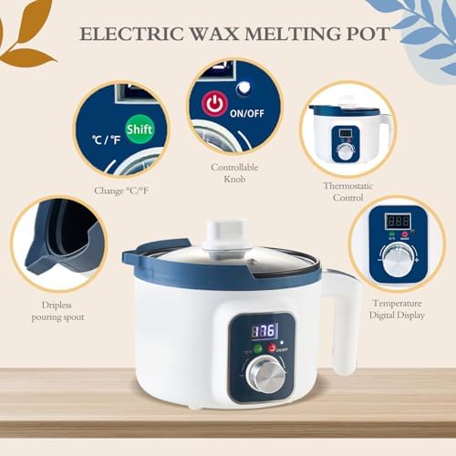 DIY Scented Candle Making Kit for Adults with Digital Wax Melting Pot - Image 6
