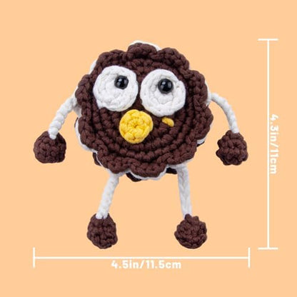 EOKPHULL Crochet Kit for Beginners, Easy DIY Crochet & Knitting Kit for Adults with Step-by-Step Video Tutorials, Yarns, Stuffing, Crochet Hook and Accessories, Crochet Craft Set - Image 4