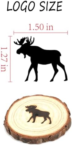 AIMOADO 1.5" Moose Branding Iron, for Wood Hats Leather BBQ & Steak - Image 2