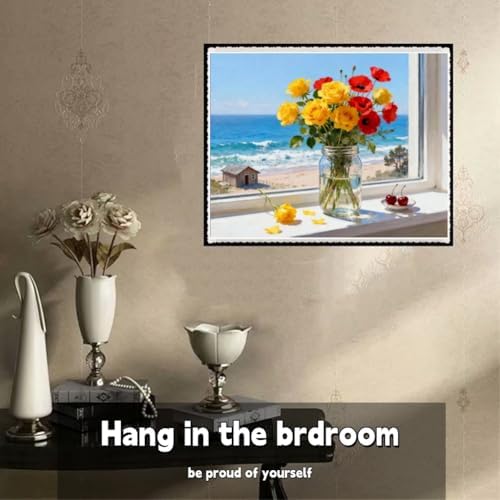 ACANDYL Flowers DIY Paint by Numbers Kit for Adults Beginner Paint by Number for Adults Flower Canvas Painting by Number DIY Acrylic Oil Painting on Canvas Arts Craft Decoration 16x20 Inch - Image 3