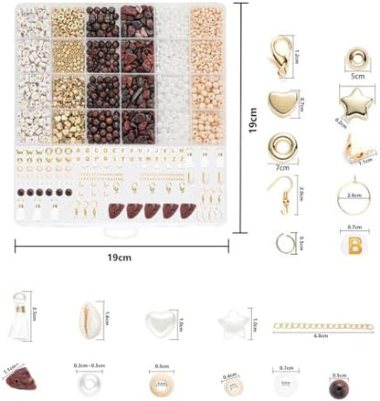 Xylise Jewelry Making Supplies Kit Natural Stone Beads for Irregular Natural Stone with for DIY Craft Bracelet Necklace Earrings for Adults(Red) - Image 3