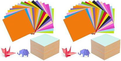 SenseYo 1000 Sheets Origami Paper Kit for Easy Fold Paper Beginner, 20 Colors 4 Inch x 4 Inch (Pack of 2) by SenseYo