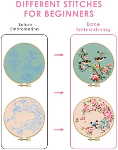 TINDTOP Embroidery Kit for Adult, Owl Embroidery Kit for Beginners - Image 3