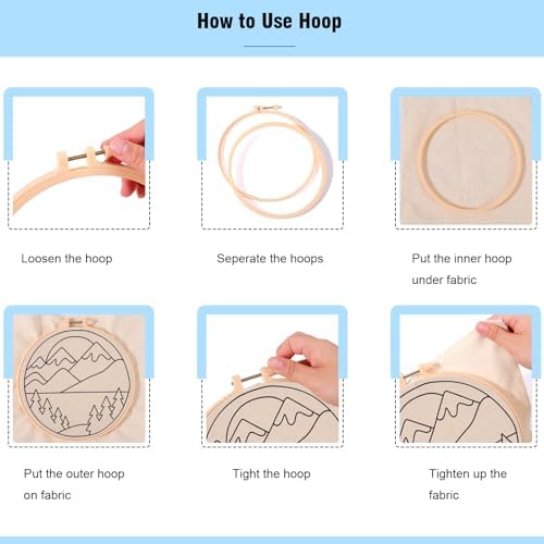 Punch Needle Kit Beginners Beach Landscape Embroidery Kit DIY Craft Lovers - Image 4
