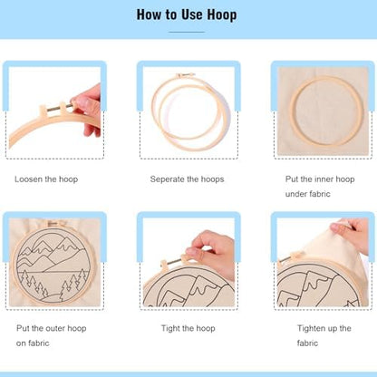 Punch Needle Kit Beginners Beach Landscape Embroidery Kit DIY Craft Lovers - Image 4