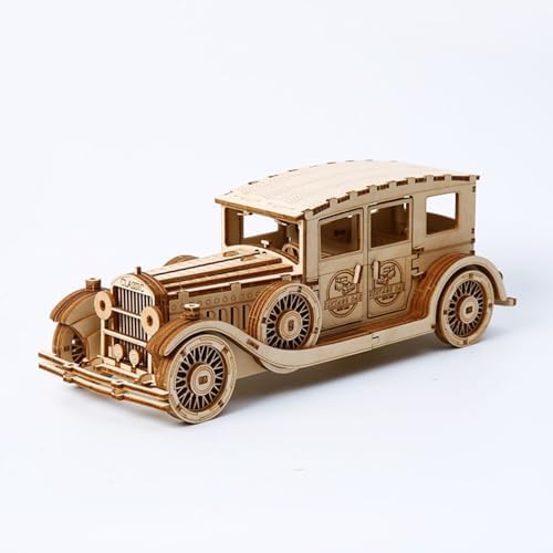 3D Wooden Puzzles Vintage Car Model Kits, Brainteaser and Puzzle for Christmas/Birthday,Gifts for Adults and Teens to Build Combination by bennama
