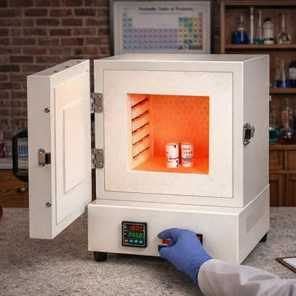 2000W Electric Kiln for Pottery at Home, 2102℉/1150℃ Muffle Furnace Heat Treat Oven with Digital Controller for Jewelry Making, Glass Fusing, Metal Clay, Wax Casting, Burnout, Ceramic & DIY by Unknown
