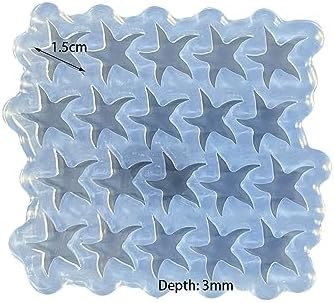 Mini Starfish Earring Molds Small Resin Mold Clear Silicone Mold for DIY Earrings, Ear Studs, Pendant, Jewelry Making Crafts, UV Resin Epoxy Crafting Earrings Mold - Image 2