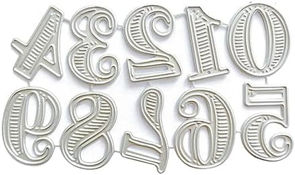 Numbers Embossing Cutting Dies Number Die Cuts for Greeting Card Wedding Invitation Making Scrapbooking Photo Album Carbon Steel - Image 7