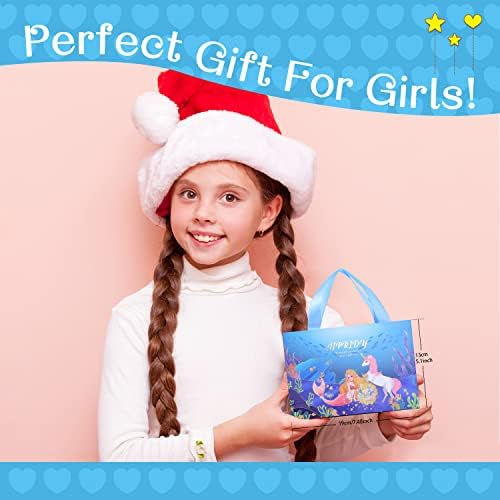 AIPRIDY Charm Bracelet Making Kit,Unicorn Mermaid Crafts Gifts Set Can Inspires Imagination and Creativity,Jewelry Making Kit Perfect Gifts for Girls 5-12 Years Old(72 Pieces Mermaid Aqua) - Image 6