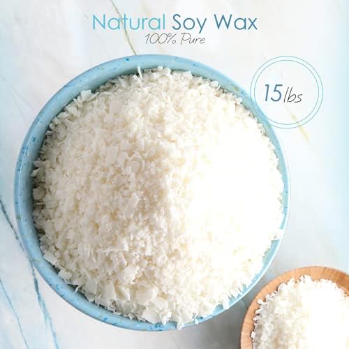 Hearth & Harbor DIY Candle Making Kit for Adults and Kids, Candle Making Supplies, 15Lbs. Soy Candle Wax Flakes, Soy Candle Kit Making, Premium Candle Making Set,White - Image 3