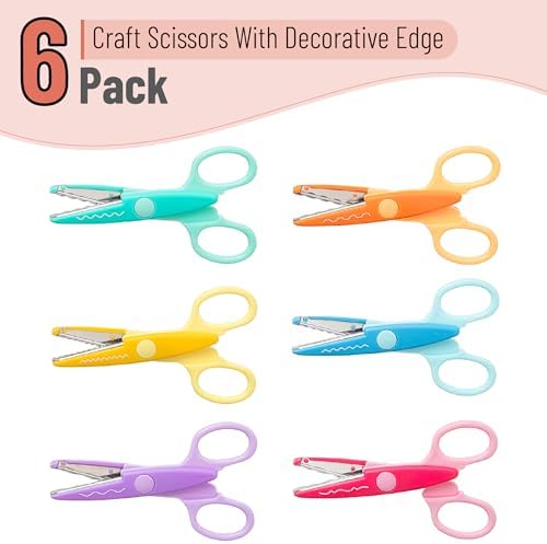 Mr. Pen- Craft Scissors Decorative Edge, 6 Pack, Candy - Image 2