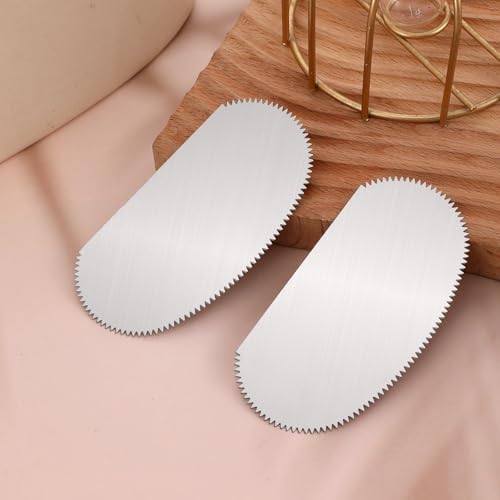 4 Pcs Stainless Steel Clay Scraper, Steel Pottery Tools Clay Ribs Serrated Scraper Clay Sculpture Cutter Scraper Crafts Tool Ceramics Sculpting Tools Kits for Texturing Artists Modeling Potter - Image 3