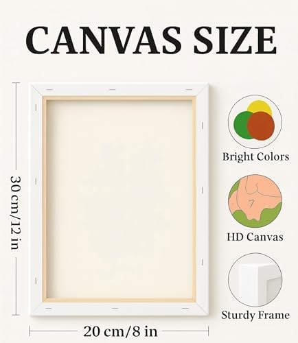 Floral Paint By Numbers Kit For Adults - Diy Blue Hydrangea Tea Cups Painting On Canvas, Acrylic Paint Set, Suitable For Beginners, Wall Art Decor Art For Home Decoration Or Gifts(8X12IN framed) - Image 2