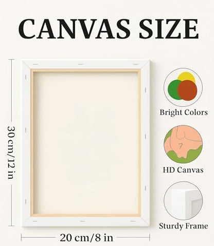 Sceorixa Bottles Paint By Numbers Kit for Adults - DIY Rustic Jugs and Bottle Painting On Canvas, Acrylic Paint Set, Suitable for Beginners, Wall Decor Art for Home Decoration Or Gifts(8X12IN Framed) - Image 2