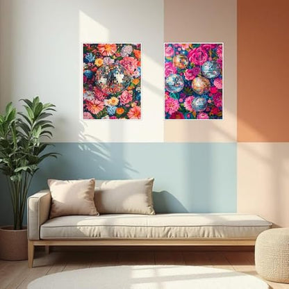 VIGEGU 2 Pack Disco Ball Paint by Numbers Kit for Adults, Adult Paint by Number Kits, Paint by Numbers for Adults Beginners, DIY Advanced Acrylic Painting on Canvas for Home Wall Art Decor 12x16 in - Image 3