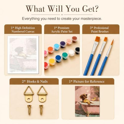 TELMOXA Funny Paint by Numbers Kit for Adults, 16x20 in - Image 5