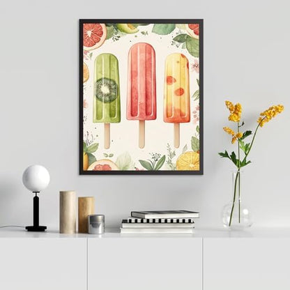 RICUVED Paint by Numbers for Adults, Summer Paint by Numbers Kit for Adults Beginners, Fruit Popsicle DIY Acrylic Oil Painting on Canvas Easy for Gift Home Wall Decor 16x20 Inch - Image 6