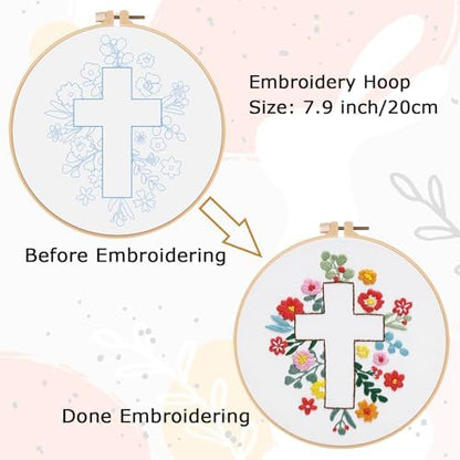 Louise Maelys Cross Embroidery Kit for Beginner(Easter Jesus) - Image 5