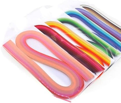 ODETOJOY 5mm Gradient Quilling Paper Strips, 7 Packs 42 Colors 840pcs, Chromatic Crescendo Multicolor Ramps for Paper Filigree Crafts DIY Projects by ODETOJOY