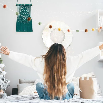 INFUNLY Christmas Tree Macrame Kit Macrame Wall Hanging Macrame DIY Kit for Beginners Handcraft Macrame Hanging Kit Macrame Starter Kit Ornaments for Christmas Home Room Decor with Instruction - Image 4