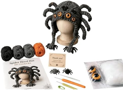 Fantasy Hood Hat DIY Crochet Kit Series for Beginners (Spider) - Image 7