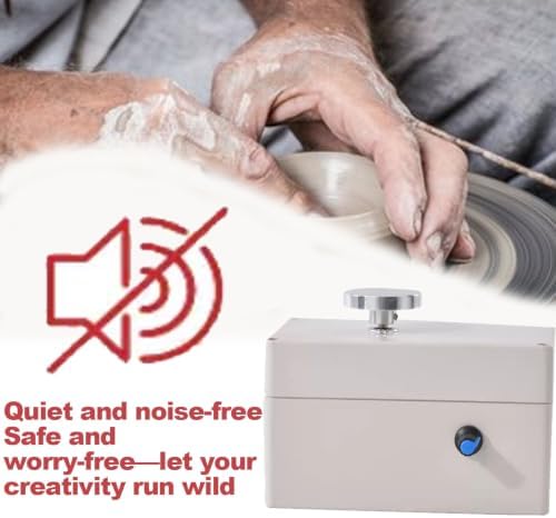 Electric Mini Pottery Wheel Machine, Small Pottery Wheel Machine With Spatula And Clay, 2000 Rpm Adjustable Speed, Safe Mute, Usb Interface, For Diy Shop, Home Use, Pottery Bar, Pottery Lovers - Image 3