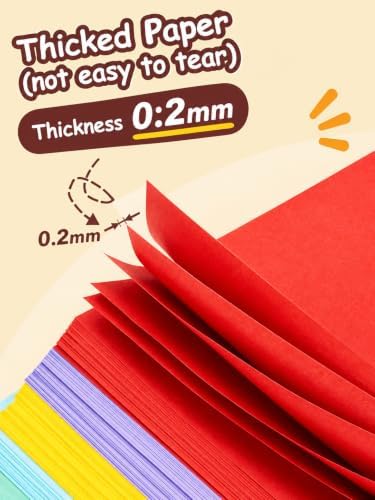 hapray 230 Sheets Origami Paper, 20 Colors 6x6 Double Sided Origami Kids 5+ - Image 2