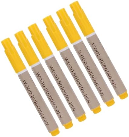Tbest 6Pcs Wood Burning Pen Kit Pyrography Marker Set Scorch Tools for Beginners Projects Wood Burning PenWood The Marker Scorch Pen Gently Then The The Draw Shake The Effect The - Image 3